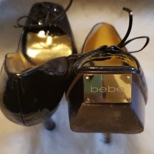 bebe Shoes - Bebe - Brown patent leather heel, size 8 bebe Shoes - Bebe - Brown patent leather heel, size 8
